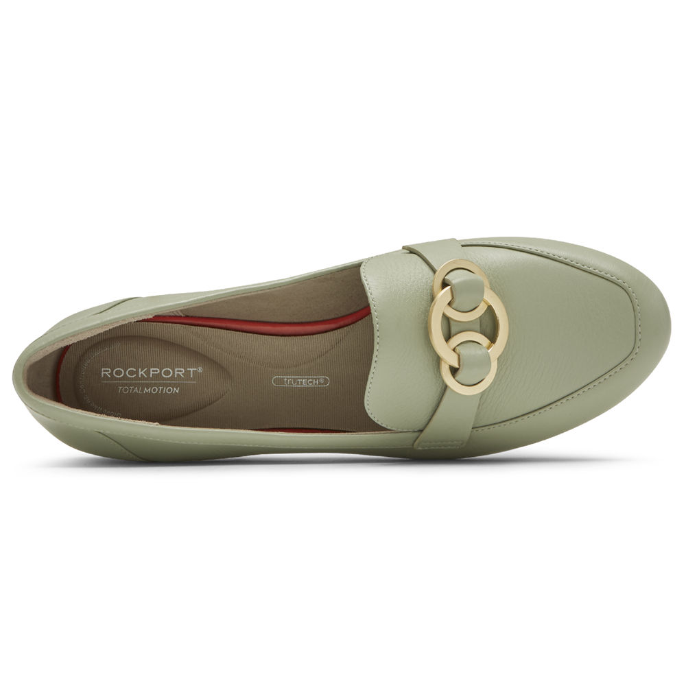 Rockport Singapore Womens Loafers - Total Motion Tavia Ring Olive - IH3697412